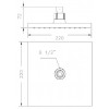 Верхній душ GENEBRE Kenjo (R6311226)